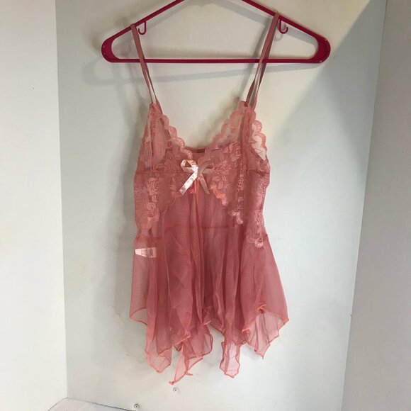 WOMENS LACED V-NECK SEMI TRANSPARENT THONG DRESS SET SIZE M - Picture 5 of 5